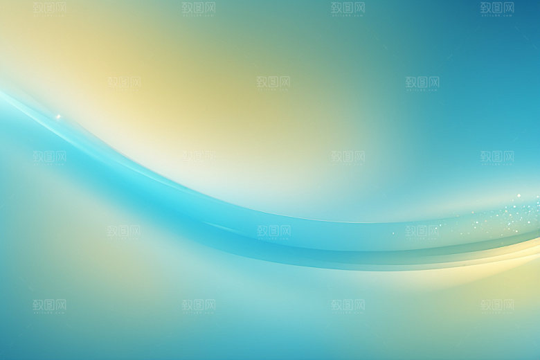 炫彩波浪光线曲线背景图