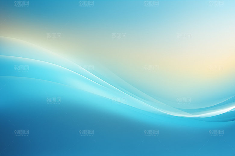炫彩波浪渐变曲线背景图