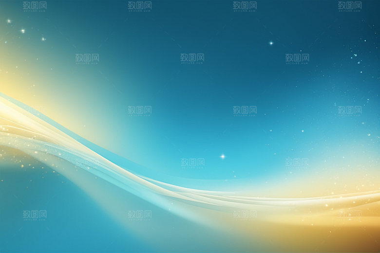 炫彩波浪光线大气背景图