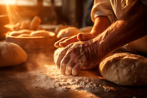 面包制作面点面食摄影图