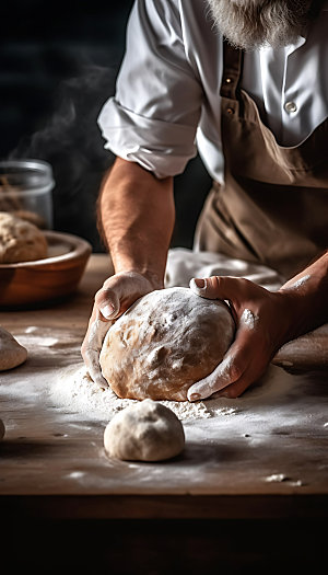 面包制作面点烘焙摄影图
