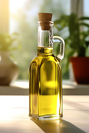 食用油厨房场景橄榄油摄影图