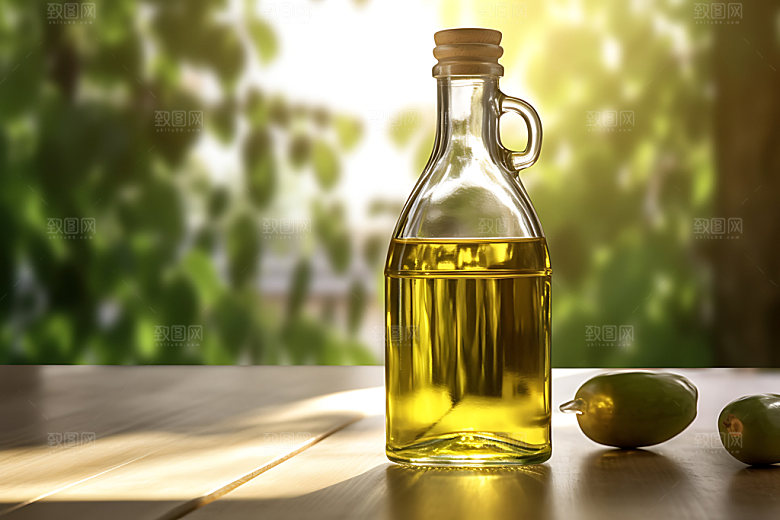 食用油油瓶厨房场景摄影图