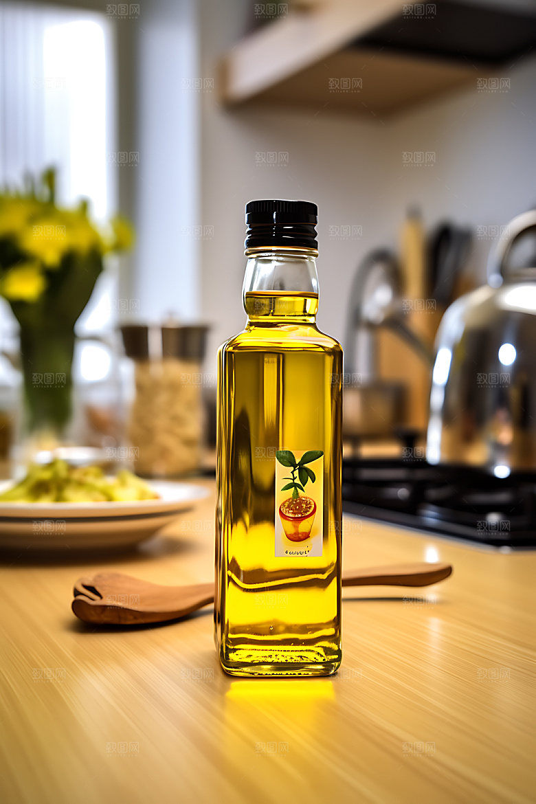 食用油调料花生油摄影图