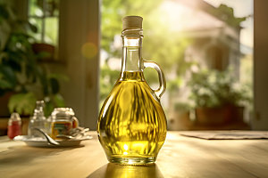 食用油油壶橄榄油摄影图