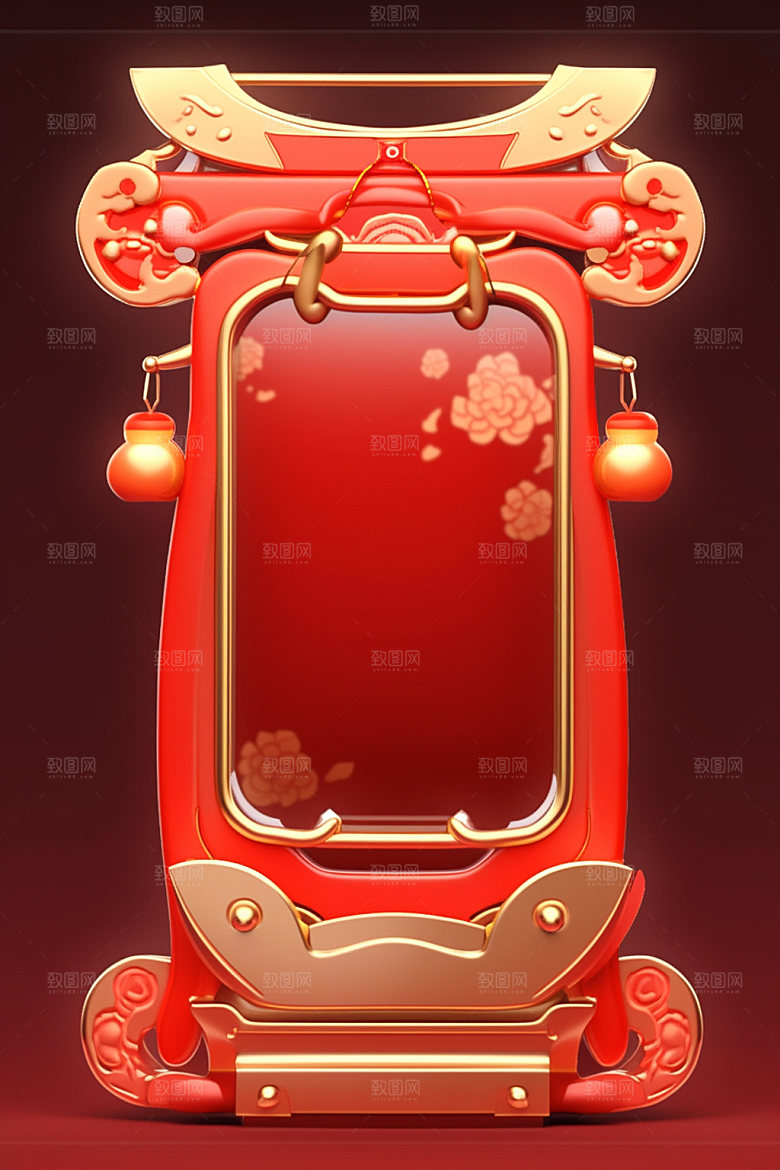 新春边框红包春节UI元素