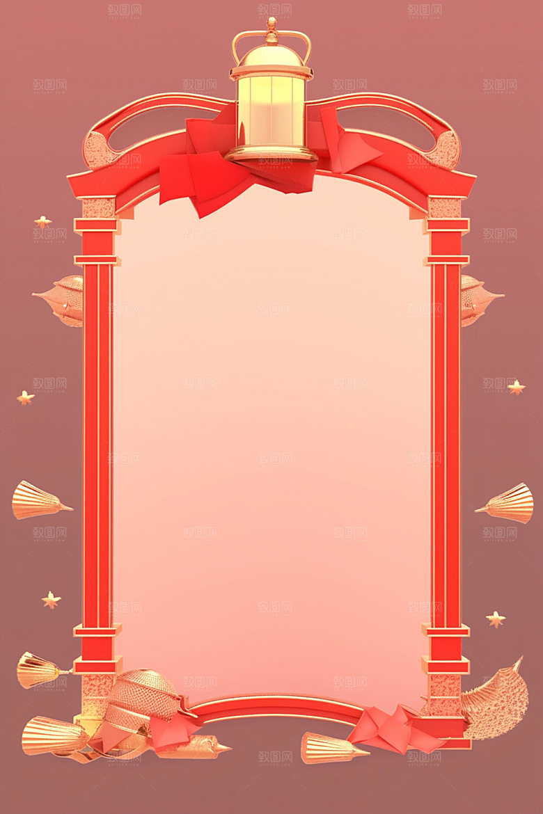 新春边框中国年新年UI元素