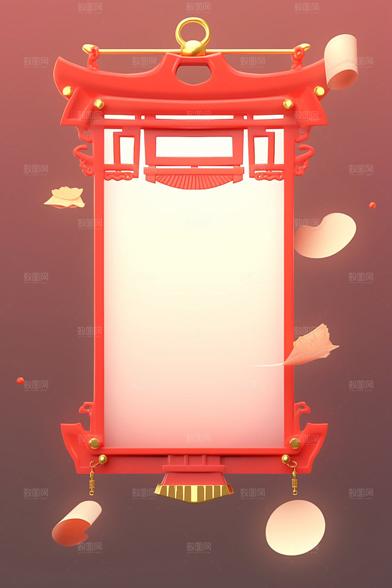 新春边框福利新年UI元素