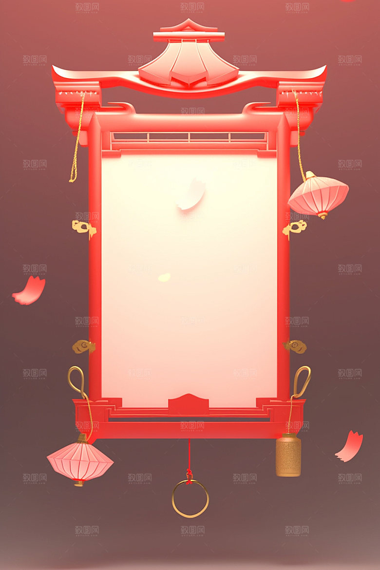 新春边框福利喜庆UI元素
