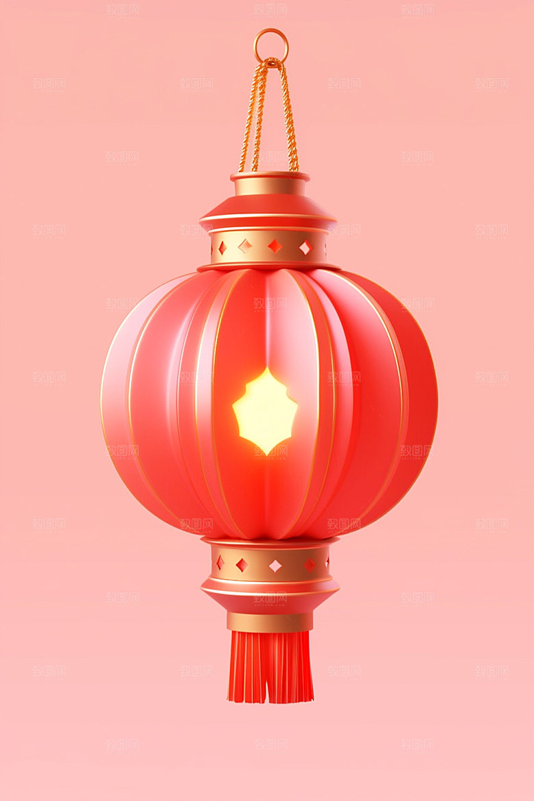 红色灯笼图标福利UI元素