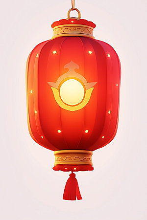 红色灯笼春节新春UI元素