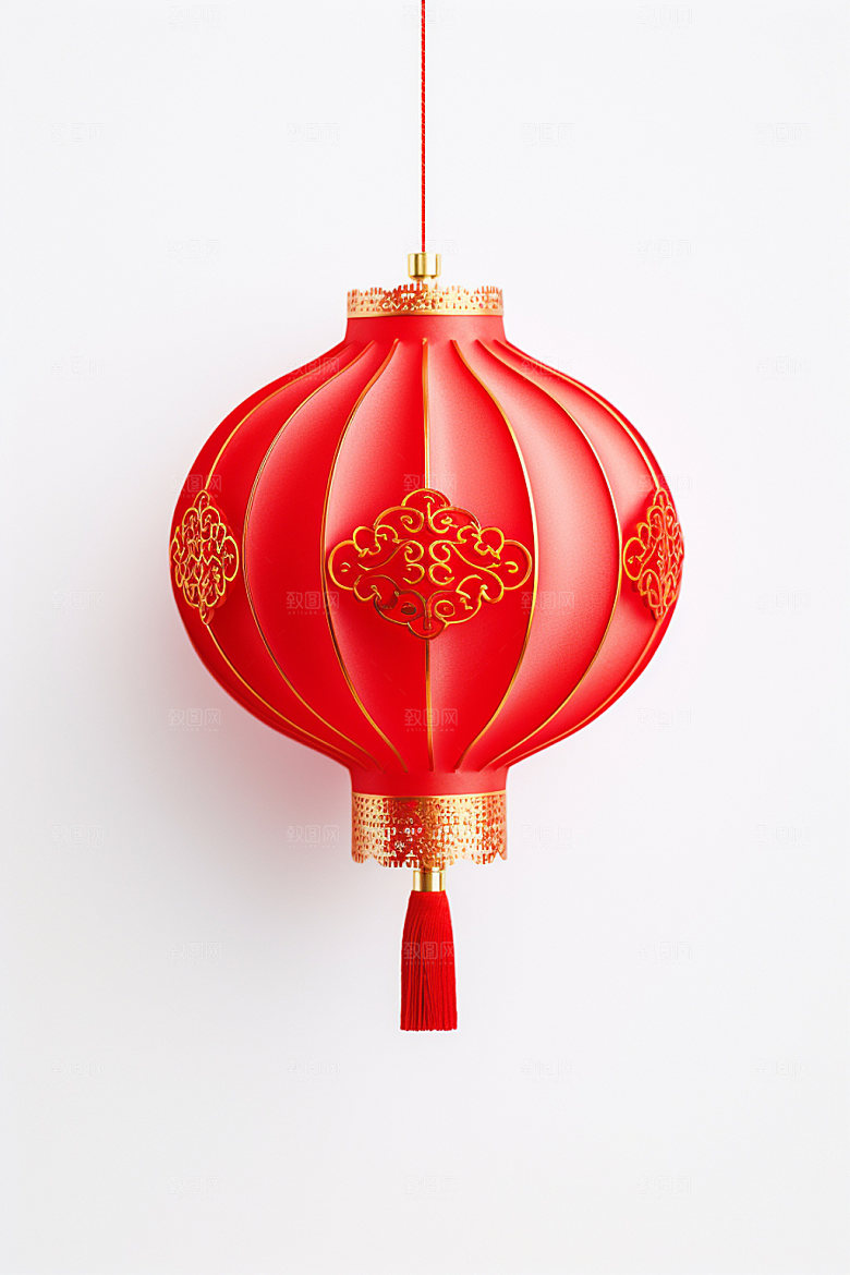 红色灯笼新春喜庆UI元素