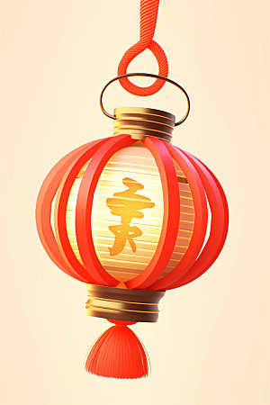 红色灯笼新年中国年UI元素