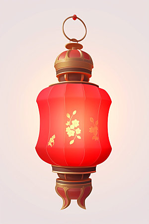 红色灯笼新年春节UI元素