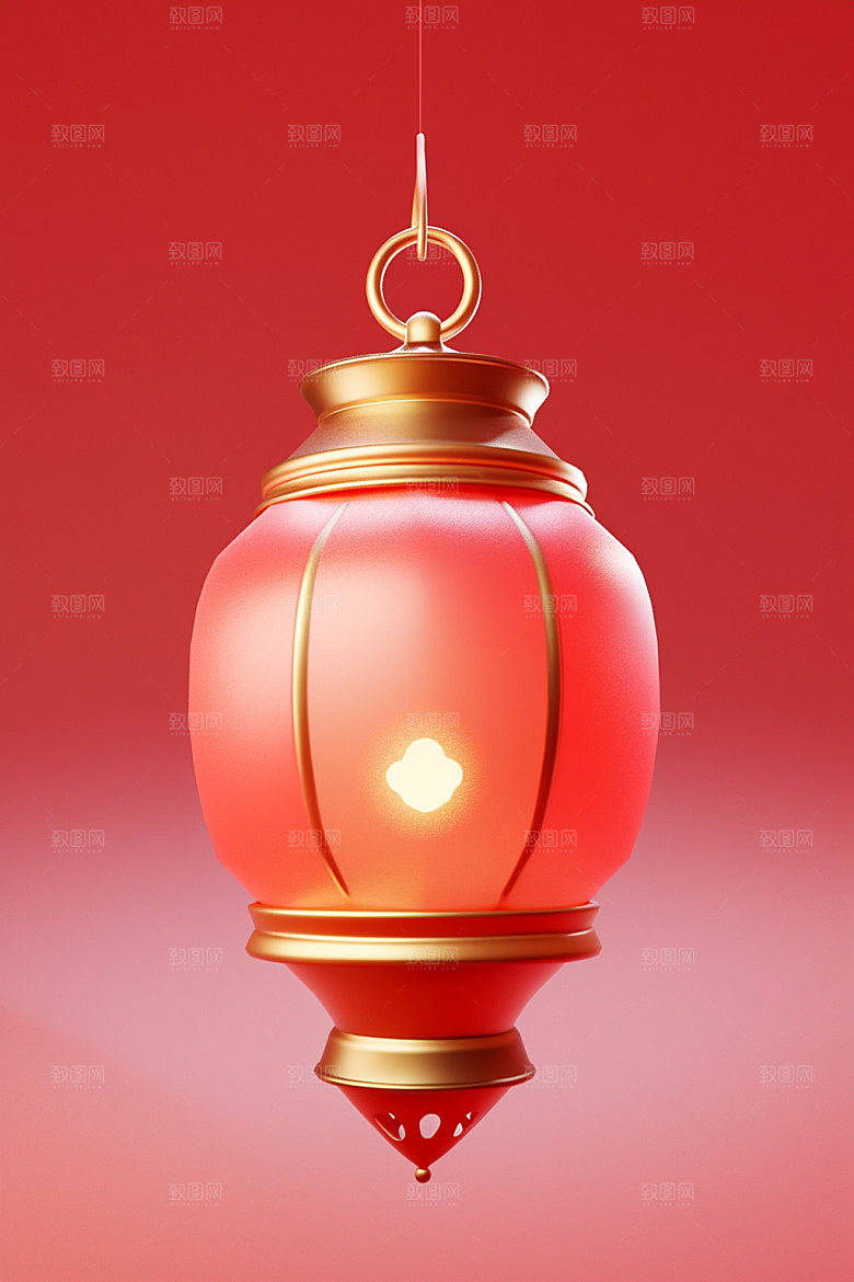 新年灯笼红色红色元素