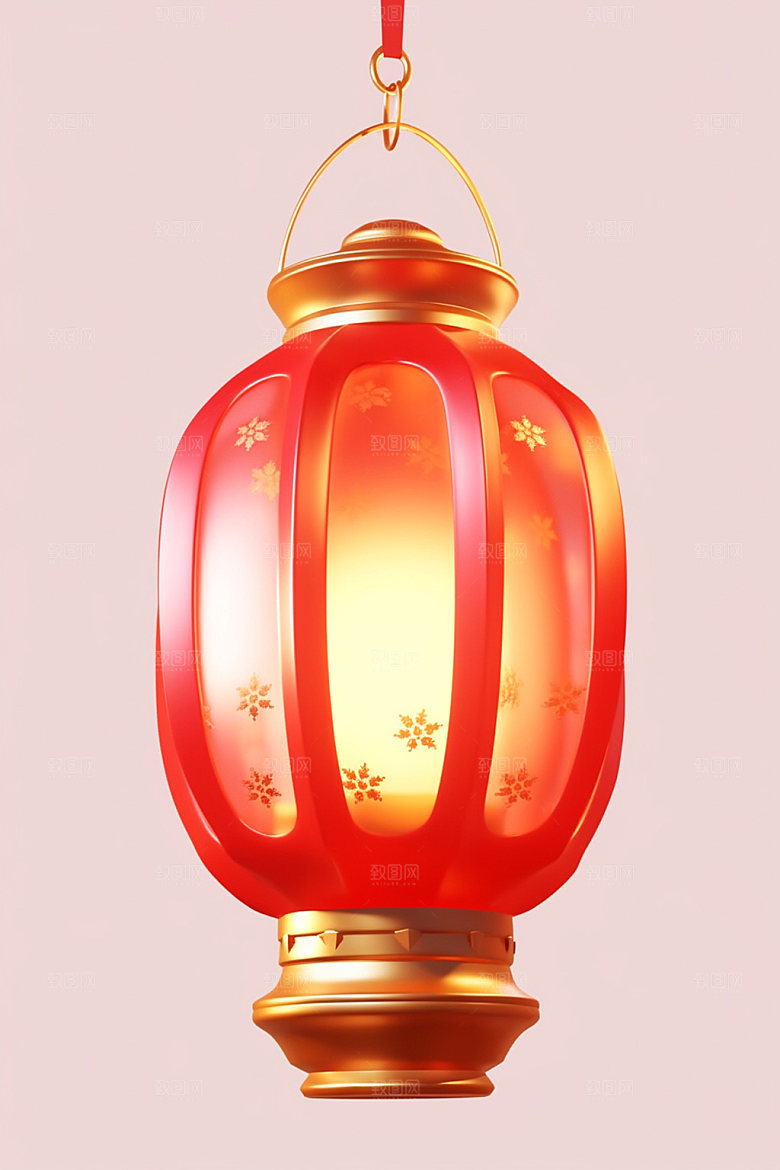 新年灯笼弹窗红色元素