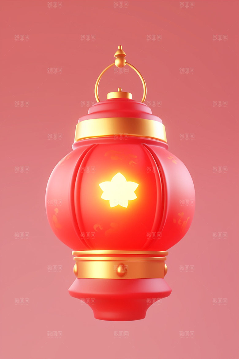 新年灯笼中国年喜庆元素