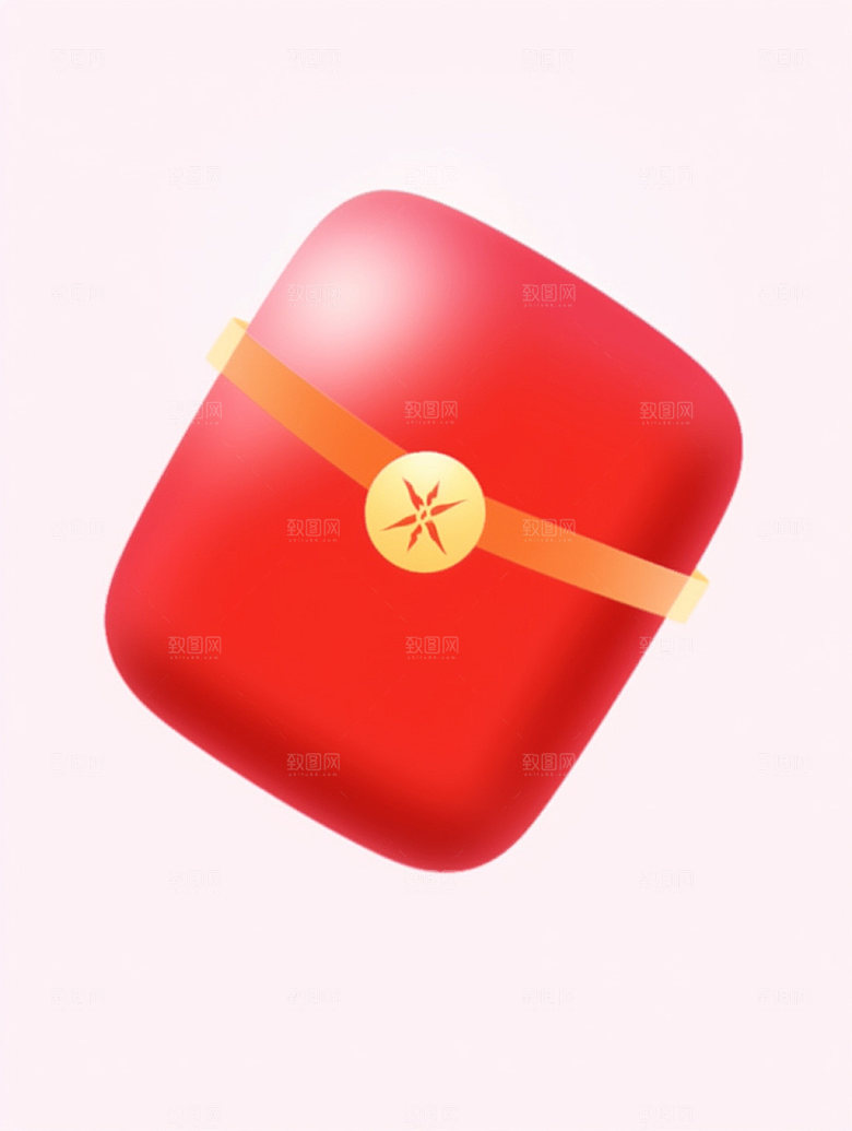 促销红包喜庆大促C4D模型