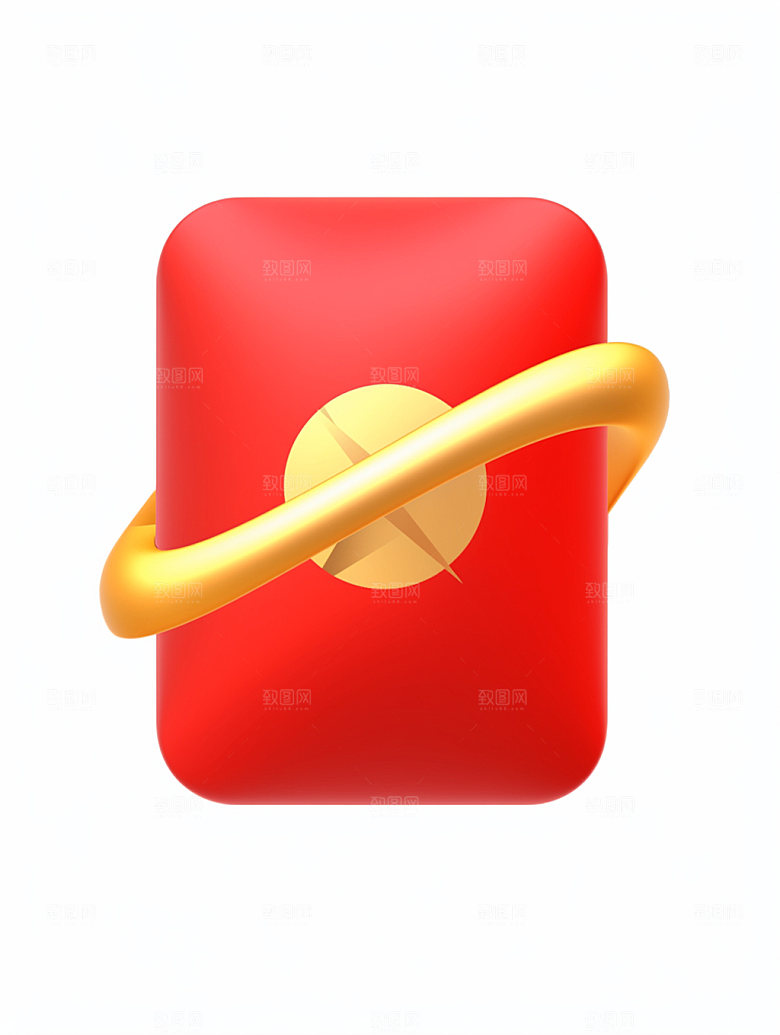 促销红包3D双十一C4D模型