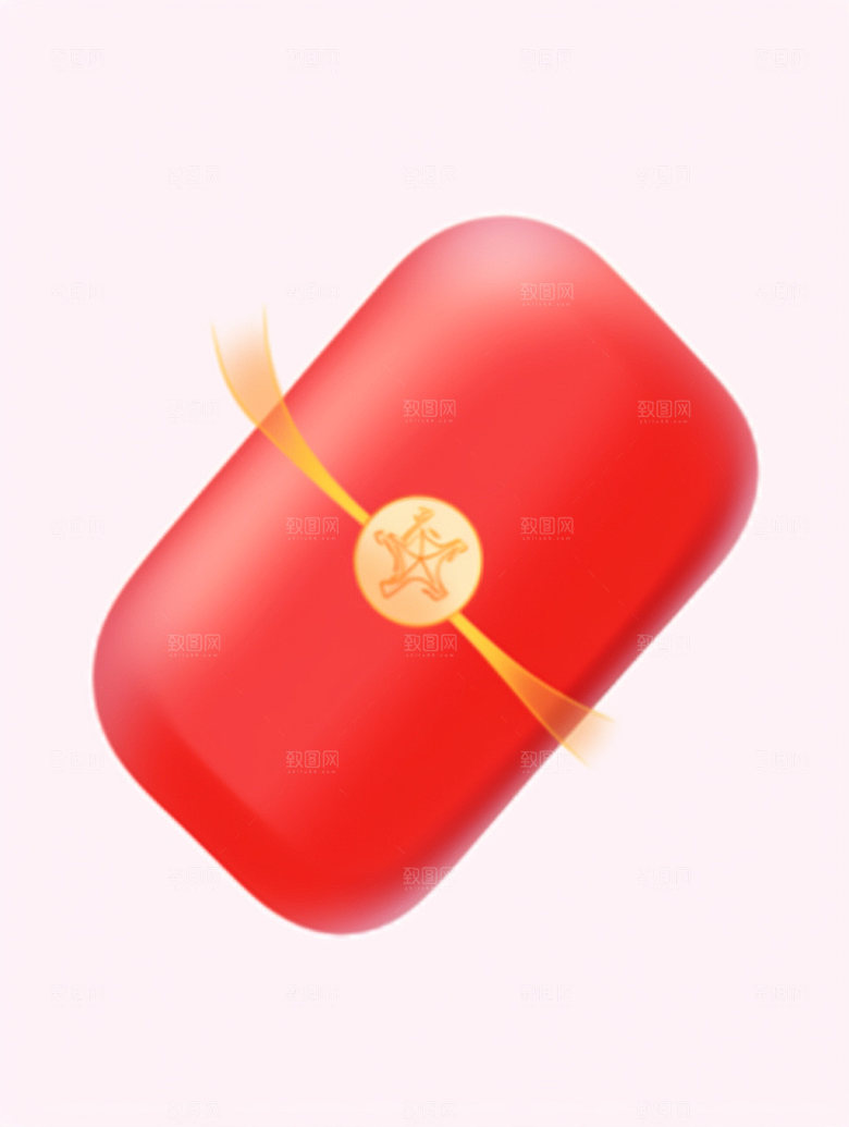 促销红包3D大促C4D模型