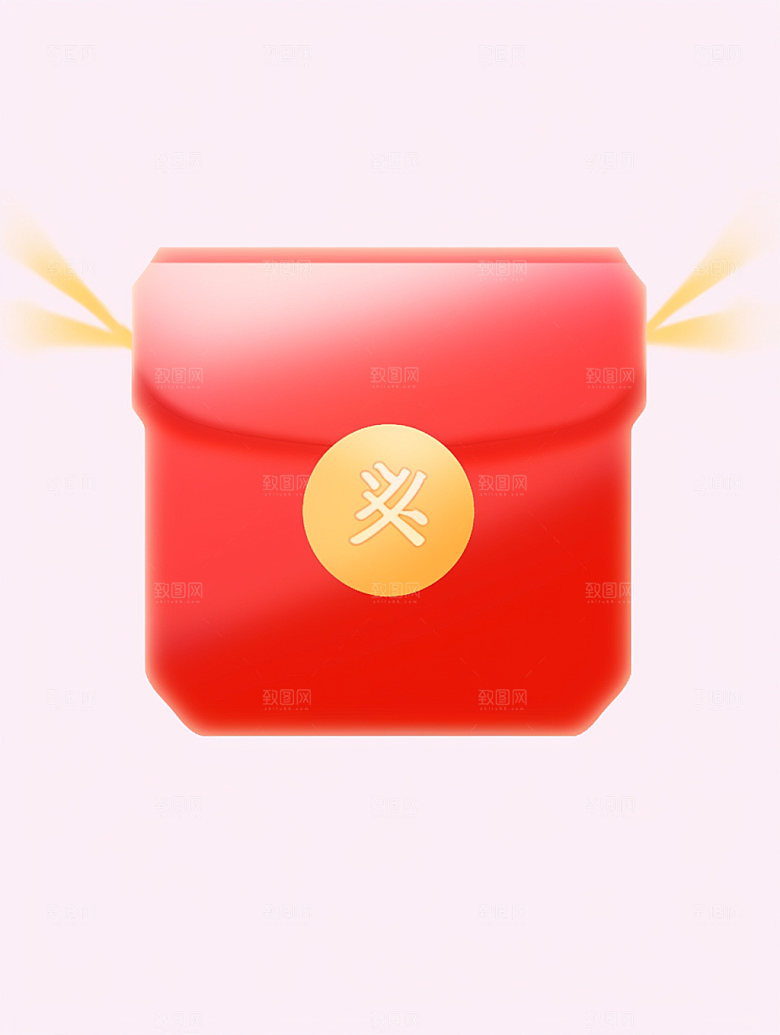 促销红包喜庆618C4D模型