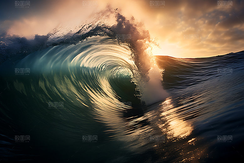 大海浪花海水海浪摄影图