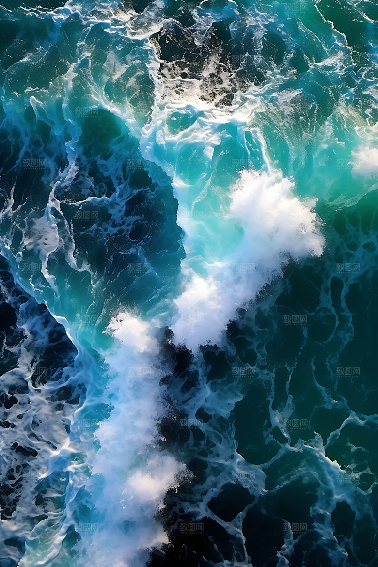 大海浪花波浪海浪摄影图