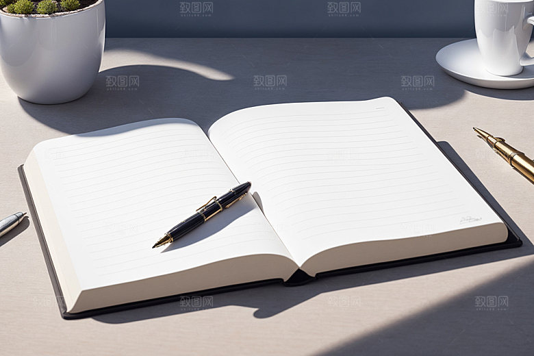 打开书本高清笔记本样机