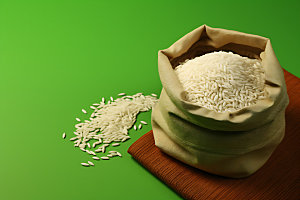 大米食品生米摄影图