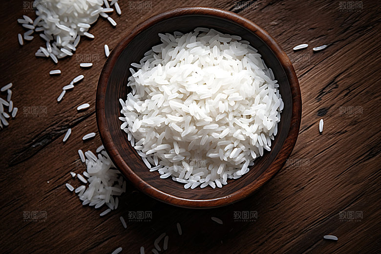 大米食品稻米摄影图
