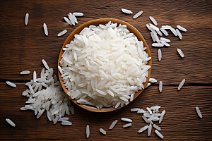 大米生米食材摄影图
