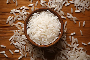 大米食品生米摄影图