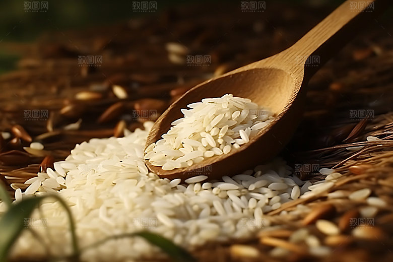 大米食材粮食摄影图