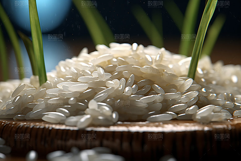 大米粮食食材摄影图