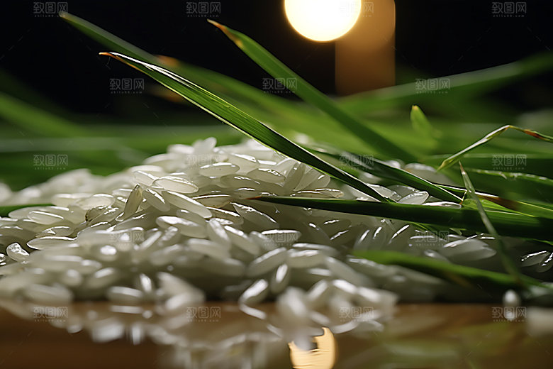 大米生米粮食摄影图