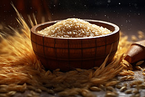 大米粮食食品摄影图