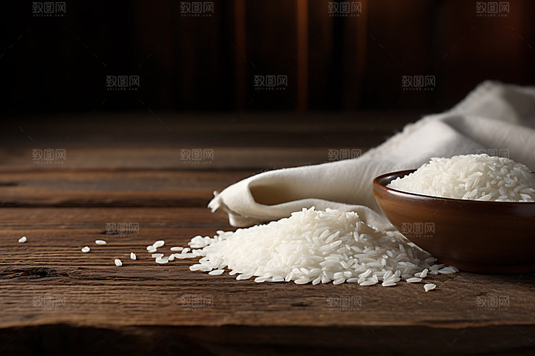 大米食材食品摄影图