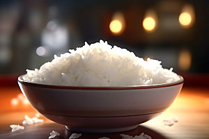 米饭大米主食摄影图