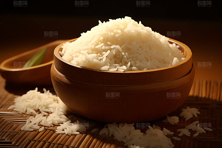 米饭主食大米摄影图