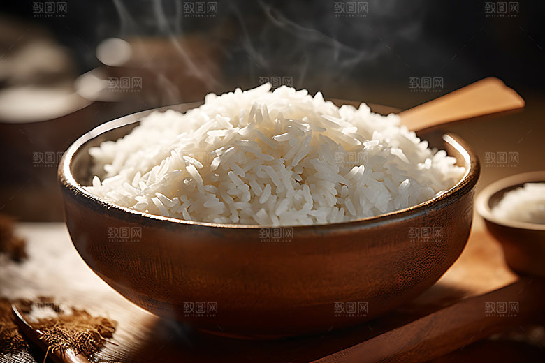 米饭主食大米摄影图