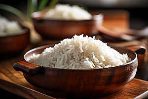 米饭主食美食摄影图