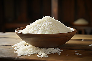 米饭煮饭大米摄影图