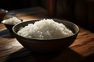 米饭主食大米摄影图