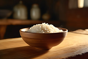 米饭大米美食摄影图