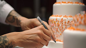 蛋糕制作西点甜品摄影图