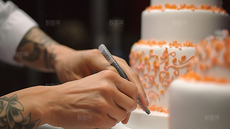 蛋糕制作西点甜品摄影图