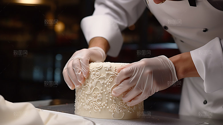 蛋糕制作甜点烘焙摄影图