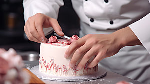 蛋糕制作甜点甜品摄影图