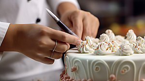 蛋糕制作西点甜点摄影图