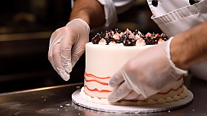 蛋糕制作甜点烤蛋糕摄影图